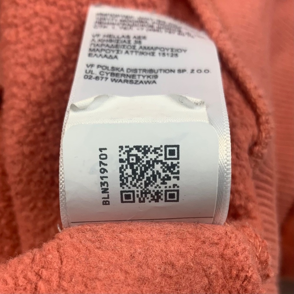 The North Face Men's Large Rust Orange Logo Pullover Hoodie Sweatshirt Outdoor - Picture 8 of 10